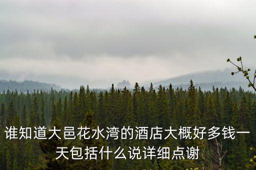 誰知道大邑花水灣的酒店大概好多錢一天包括什么說詳細點謝