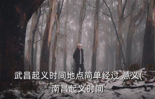  武昌起義時間地點簡單經過 意義(南昌起義時間