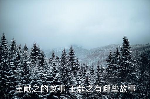  王獻之的故事 王獻之有哪些故事