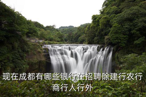 現(xiàn)在成都有哪些銀行在招聘除建行農(nóng)行商行人行外