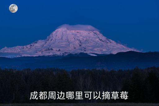 成都周邊哪里可以摘草莓