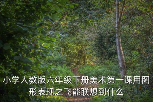 小學人教版六年級下冊美術第一課用圖形表現之飛能聯想到什么