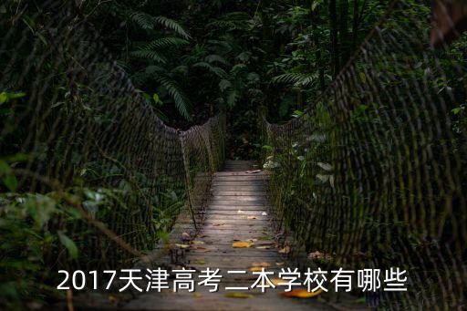 2017年 天津市 本科二批，2017天津高考二本學校有哪些