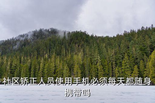 社區(qū)矯正人員使用手機(jī)必須每天都隨身攜帶嗎