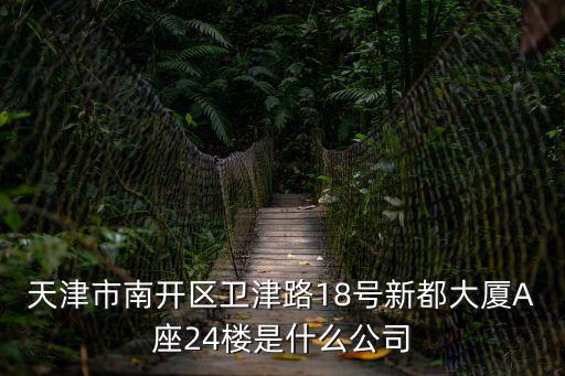 天津市南開區衛津路18號新都大廈A座24樓是什么公司