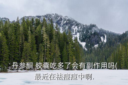  丹參酮 膠囊吃多了會(huì)有副作用嗎(最近在祛痘痘中啊.
