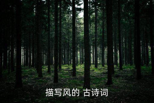 關(guān)于風(fēng)的古詩,一首詩:風(fēng)和雨暗了下來