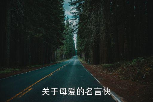 有關母愛的名言，關于母愛的名言快
