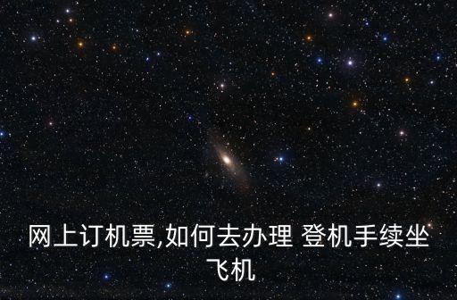 網上訂機票,如何去辦理 登機手續坐 飛機