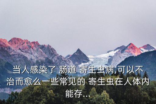 當人感染了 腸道 寄生蟲病,可以不治而愈么一些常見的 寄生蟲在人體內(nèi)能存...