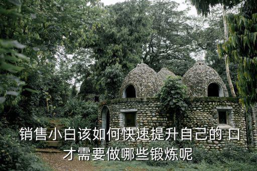  銷售小白該如何快速提升自己的 口才需要做哪些鍛煉呢