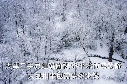 天津二手房建筑面積58平米簡(jiǎn)單裝修大包和半包需要多少錢