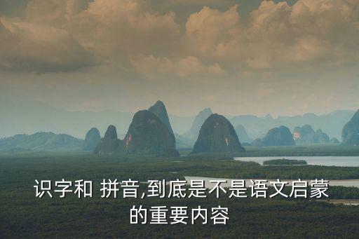 識字拼音,先讀識字抽象漢語拼音再練習漢語