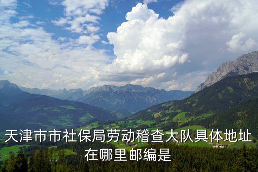 天津市市社保局勞動(dòng)稽查大隊(duì)具體地址在哪里郵編是