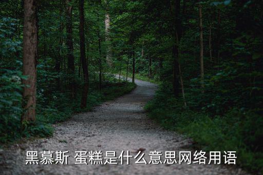 黑慕斯 蛋糕是什么意思網絡用語