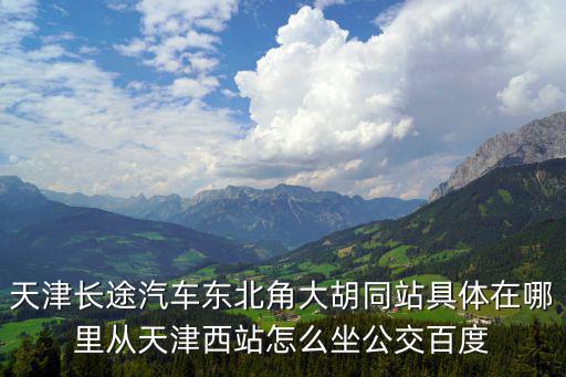 天津市大胡同汽車站在哪里，天津長(zhǎng)途汽車東北角大胡同站具體在哪里從天津西站怎么坐公交百度