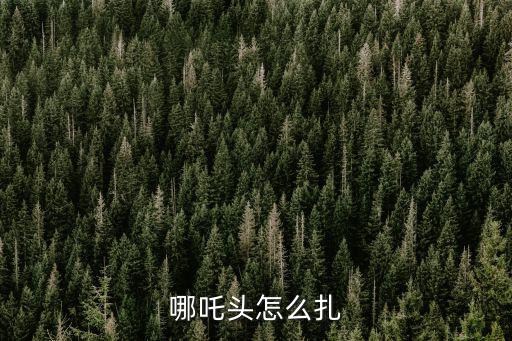 哪吒頭怎么扎