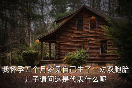 我懷孕五個月夢見自己生了一對雙胞胎兒子請問這是代表什么呢