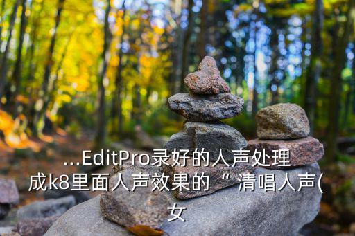 女生清唱錄音,錄音軟件:如果錄女聲60hz以下部分砍掉