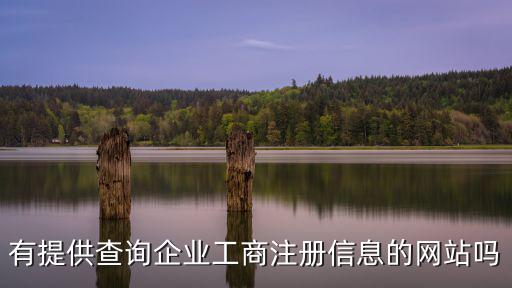 有提供查詢企業(yè)工商注冊(cè)信息的網(wǎng)站嗎