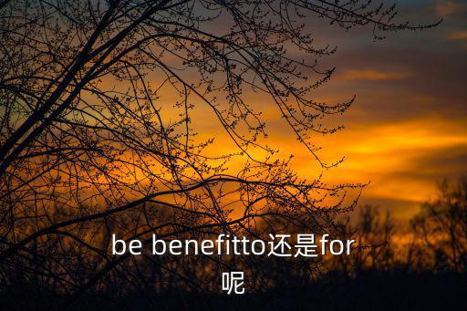 benefit的用法,不及物動詞表示什么意思?
