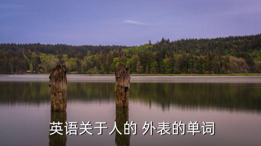  英語關于人的 外表的單詞