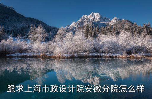 上海市政設計院招聘，上海市政設計院昆明分院怎么樣啊個人發展前途如何該院實力如何