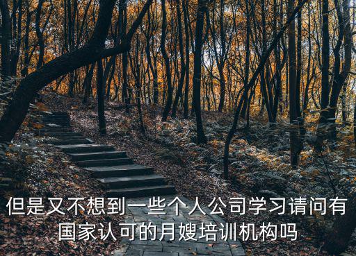 但是又不想到一些個人公司學(xué)習(xí)請問有國家認可的月嫂培訓(xùn)機構(gòu)嗎