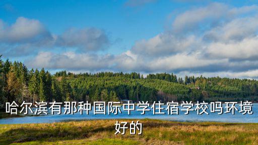 哈爾濱有那種國際中學住宿學校嗎環境好的