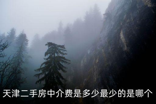 天津二手房中介費是多少最少的是哪個