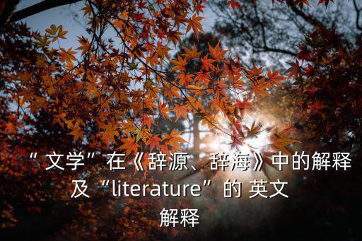 文學的的英文,中國古代文學的發展