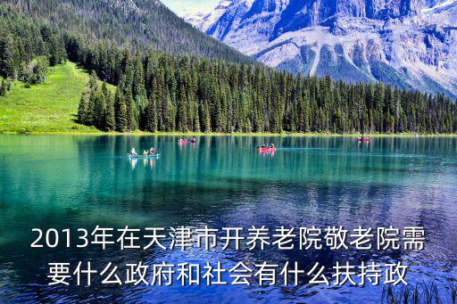 2013年在天津市開(kāi)養(yǎng)老院敬老院需要什么政府和社會(huì)有什么扶持政
