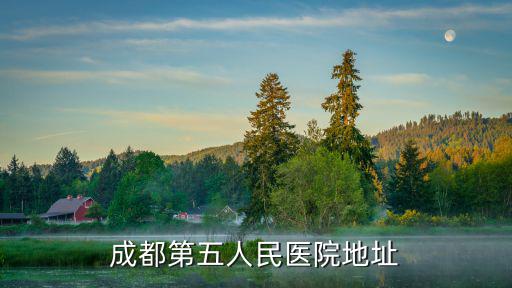 成都第五人民醫院地址