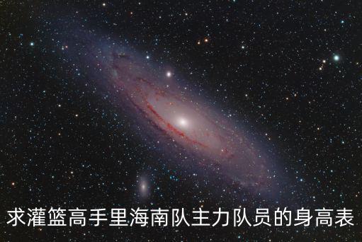 求灌籃高手里海南隊(duì)主力隊(duì)員的身高表