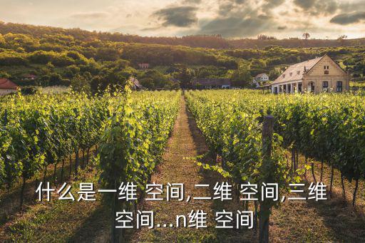 什么是一維 空間,二維 空間,三維 空間…n維 空間