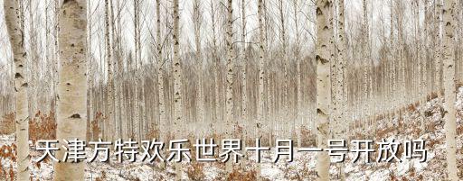 天津市方特現在開業了嗎，天津方特歡樂世界十月一號開放嗎