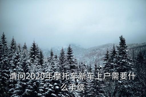 請問2020年摩托車新車上戶需要什么手續(xù)