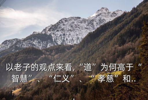 孝慈,在法律之下智慧只是精神工具仁義是一種人的態(tài)度