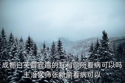 成都白芙蓉賓館的互利診所看病可以嗎主治醫(yī)師張新渝看病可以