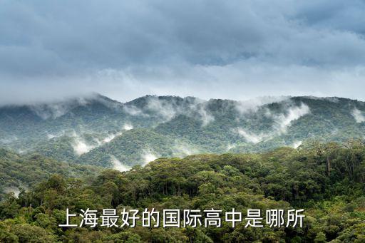 上海最好的國際高中是哪所
