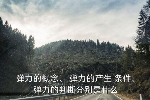  彈力的概念、 彈力的產生 條件、 彈力的判斷分別是什么