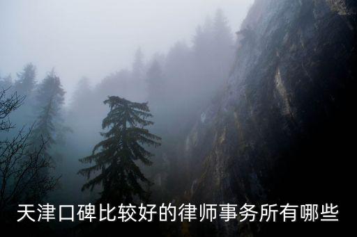天津口碑比較好的律師事務所有哪些