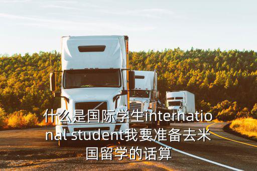 什么是國際學生international student我要準備去米國留學的話算