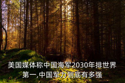 美國媒體稱中國海軍2030年排世界第一,中國軍力到底有多強(qiáng)