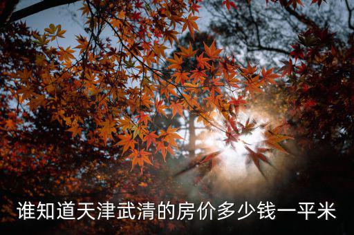 天津市武清區金匯灣最新房價，天津武清尚清灣房價