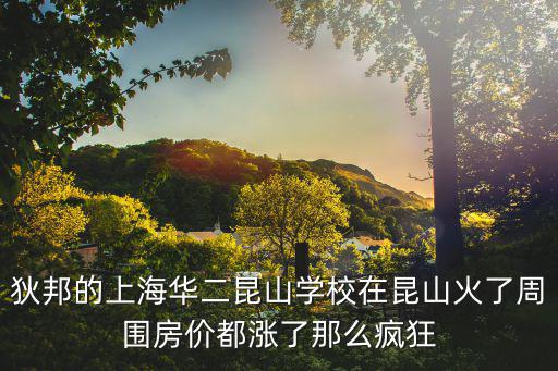 昆山華二國際學(xué)校怎么樣，狄邦的上海華二昆山學(xué)校在昆山火了周圍房?jī)r(jià)都漲了那么瘋狂