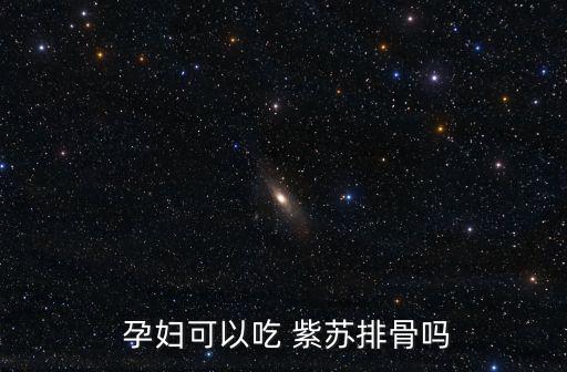  孕婦可以吃 紫蘇排骨嗎