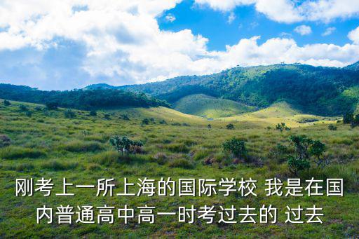 剛考上一所上海的國際學校 我是在國內普通高中高一時考過去的 過去