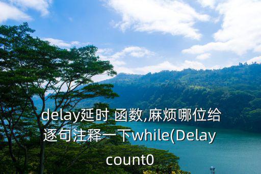 delay函數,程序員定制函數delay延遲執行