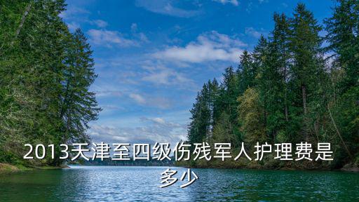 2013天津至四級(jí)傷殘軍人護(hù)理費(fèi)是多少